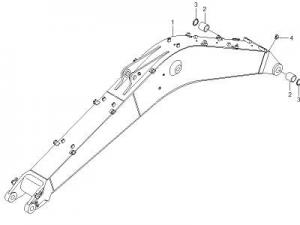 大臂焊件/韩国现代挖掘机正品配件